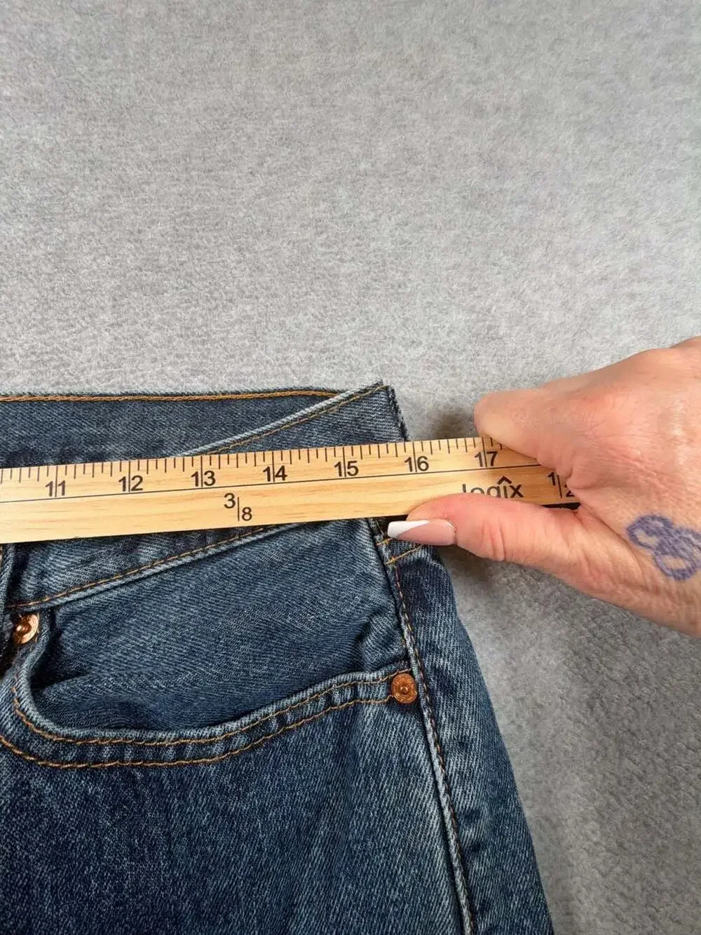 Levi's 505 Regular Fit Jeans Mens 32x34 Blue Denim